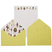 Kamio 日本製信紙信封組 信紙 信封 大人的圖鑑系列古埃及篇