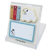 Kamio 透明壓克力可立式自黏便利貼組 標籤貼 留言貼  SNOOPY金龜車