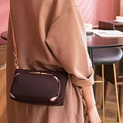 CHENSON真皮 5口袋輕鬆出門小物斜背包 紅(W07950-R)紅