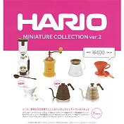 【日本正版授權】全套7款 HARIO 迷你咖啡器材 V2 扭蛋/轉蛋 台玻哈利歐 kenelephant 455951