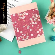 珠友官方獨賣  A5/25K台灣花布多功能可調式書衣/書皮/書套-04粉櫻落雨