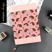 珠友官方獨賣  B6/32K台灣花布多功能可調式書衣/書皮/書套-04羞澀的刺蝟小姐