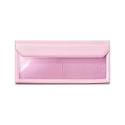 【KING JIM】FLATTY多用途收納袋_筆袋＿粉紅色