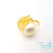 【Hera 赫拉】韓款小香風圓大珍珠小抓夾-3色香檳色