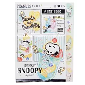 Kamio A4 日本製5索引L型多層檔案夾 資料夾 文件夾  SNOOPY 水果聖代 白