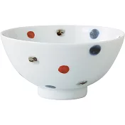 【西海陶器】波佐見燒彩之點姬碗150ml ‧赤