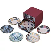 【日本AWASAKA】彩暈刷六重小皿箱型禮盒組