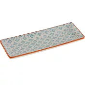 《VERSA》長方淺餐盤(小花藍23cm)