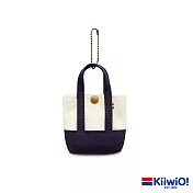 Kiiwi O! 經典造型迷你托特收納包 APRIL 藍白