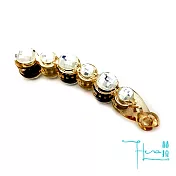 【Hera 赫拉】閃亮多切面水晶馬尾夾/香蕉夾-2色白色