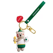 [星巴克]愛神來了小熊掛飾