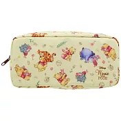 sun-star 超輕量尼龍拉鍊筆袋 收納包 化妝包 迪士尼 小熊維尼 好朋友 黃
