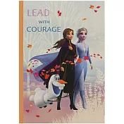 sun-star 日本製平裝B5筆記本 迪士尼 冰雪奇緣2 艾莎&安娜 楓葉 橘