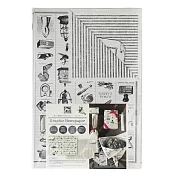 日本 Posh Living 古典雙面報紙包裝紙(六入) 工具&條紋