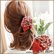 『坂井．亞希子』時尚仿豹紋蝴蝶結髮抓夾 -單一色系