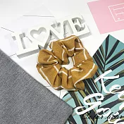 【卡樂熊】簡約線條感造型大腸圈/圈束(兩色)-芥黃