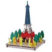 【HACOMO】世界景點立體模型拼圖 ‧ 巴黎三色鐵塔
