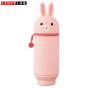 LIHIT LAB A-7714伸縮筆筒-12粉紅兔 大