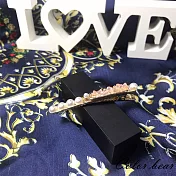 【卡樂熊】水晶珍珠造型髮夾(三色)-粉色