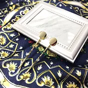 【卡樂熊】簡單圓形造型髮夾/一字夾-金色