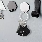 JzFun NYA-/刺繡吊飾鑰匙圈-喵黑色