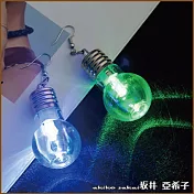 『阪井．亞希子』黑暗中一定看到我。搞怪燈泡造型耳環 -圓形燈泡款