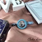 【卡樂熊】韓版透明之晶造型髮夾-藍色