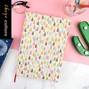 珠友官方獨賣 25CM高台灣花布多功能可調式書衣/書皮/書套-03傘外的世界