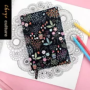 珠友官方獨賣 A6/50K台灣花布多功能可調式書衣/書皮/書套-01無光亦生長