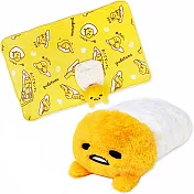 Sanrio 玩偶造型折疊收納式多功能毛毯 冷氣毯 蓋毯 披肩毛毯 抱枕 蛋黃哥 日常 黃