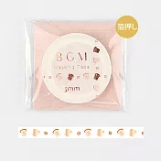 【BGM】和紙膠帶 細版金箔Life系列 ‧吐司