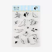 【BGM】+Clear Stamp 自由編排透明印章 ‧小鳥