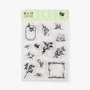 【BGM】+Clear Stamp 自由編排透明印章 ‧草木