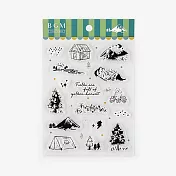 【BGM】+Clear Stamp 自由編排透明印章 ‧露營