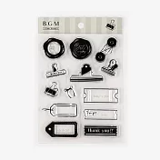 【BGM】+Clear Stamp 自由編排透明印章 ‧夾釦