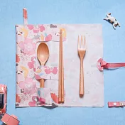 【Onor Design】OFoodin餐具收納袋(矽膠布餐具套) -朵貓貓