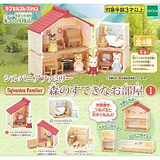 【日本正版授權】全套4款 森林家族 房間篇 P1 扭蛋/轉蛋 擺飾 EPOCH 619730