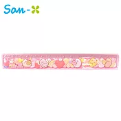 【日本正版授權】角落生物 玩偶系列 直尺 15cm 日本製 塑膠尺 角落小夥伴 -粉色款