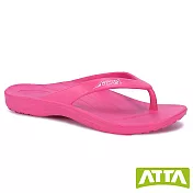 ATTA足弓簡約夾腳拖鞋US6桃色