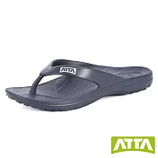 ATTA足弓簡約夾腳拖鞋US5藍色