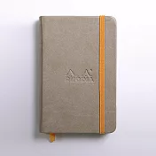 【Rhodia｜Rhodiarama】Hardcover精裝硬皮束帶筆記本 A6 象牙色 橫線 90g 96張 豆沙色