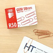 【HIGHTIDE】匈牙利玫瑰金迴紋針50mm ‧100入