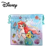 【日本正版授權】迪士尼公主 抽繩束口袋/收納袋/束口袋 小物收納 -小美人魚