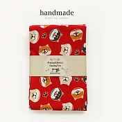 手剪布‧台灣印製(900mm*1100mm)【紅色小柴】