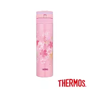 【THERMOS 膳魔師】櫻花 自動上鎖不鏽鋼真空保溫瓶0.45L(JNS-450SK-P)粉櫻紛飛
