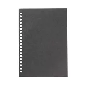 [MUJI無印良品]書型可撕活頁紙(6mm橫線).20孔/50頁.黑.A5