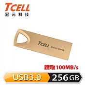 TCELL 冠元-USB3.0 256GB 浮世繪鋅合金隨身碟錦金