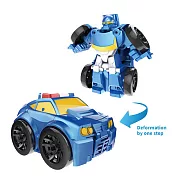 樂彩森林 迷你車體變形機器人- 警車