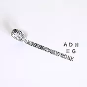 【bande】Petit迷你貼紙膠帶 ‧黑白字母