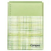 KOKUYO Campus 2020水彩限定色 活頁紙收納袋-野餐時光(綠)